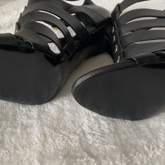 Aldo Black Gladiator Heels - Picture 6 of 6